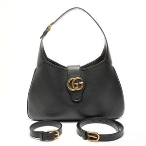 Gucci Black Double G Aphrodite Medium